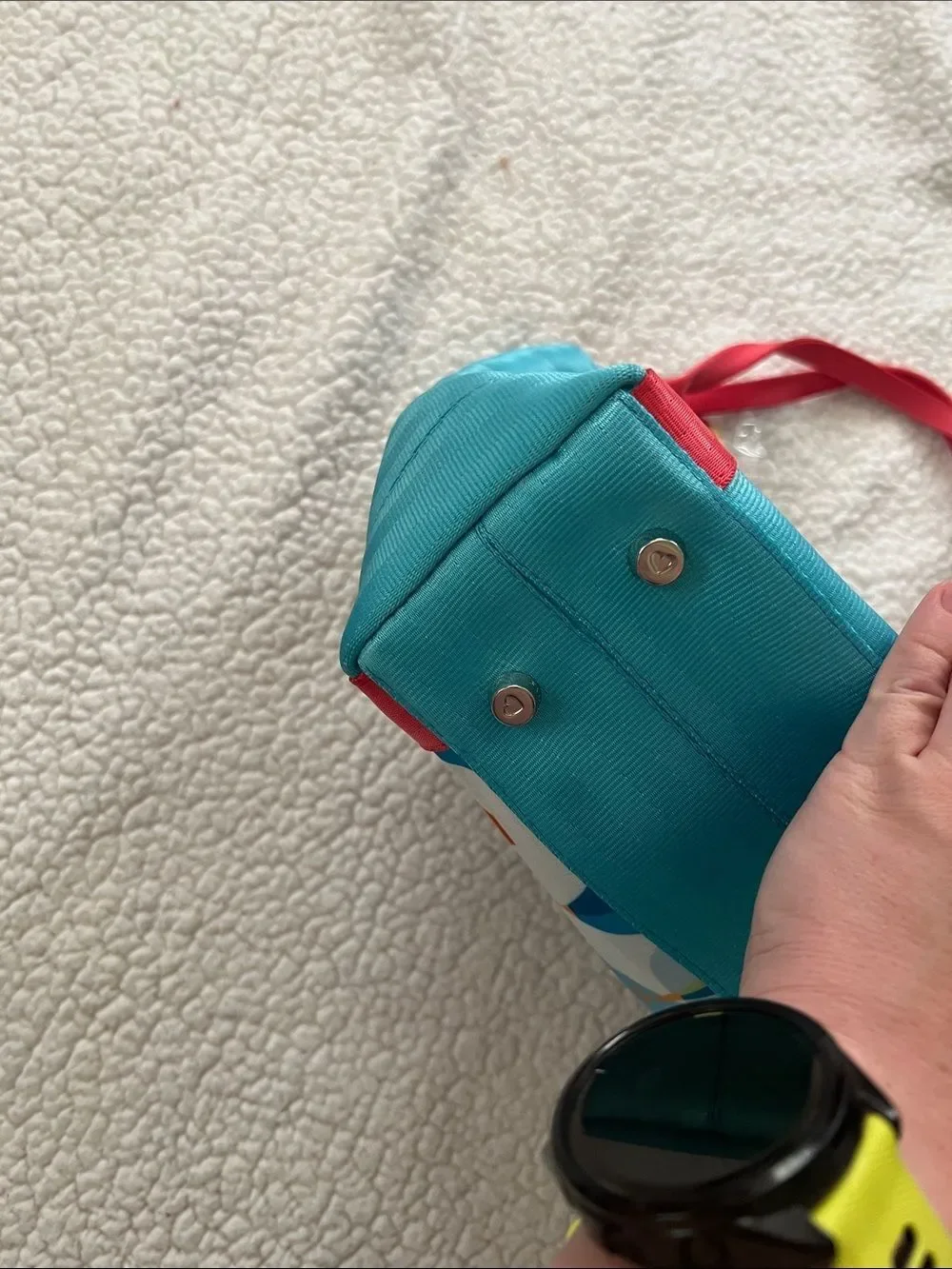 Harveys Dumbo Blue Tote with Pink Straps